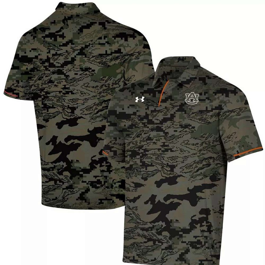 Tops * | Men'S Under Armour Camo Auburn Tigers Freedom Polo