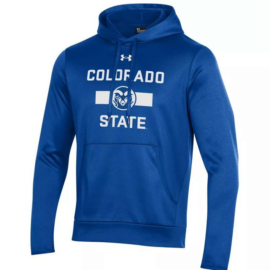 Tops * | Men'S Under Armour Royal Colorado State Rams Pride Pullover Hoodie