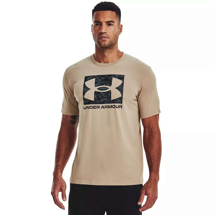 Tops * | Big & Tall Under Armour Camo Boxed Logo Tee