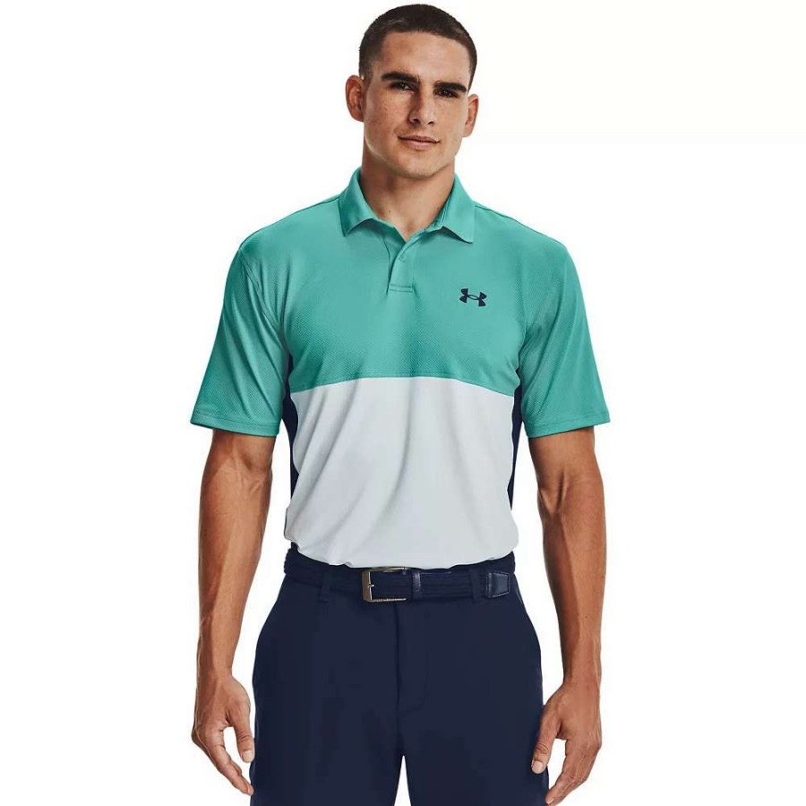 Tops * | Big & Tall Under Armour Colorblock Performance Polo