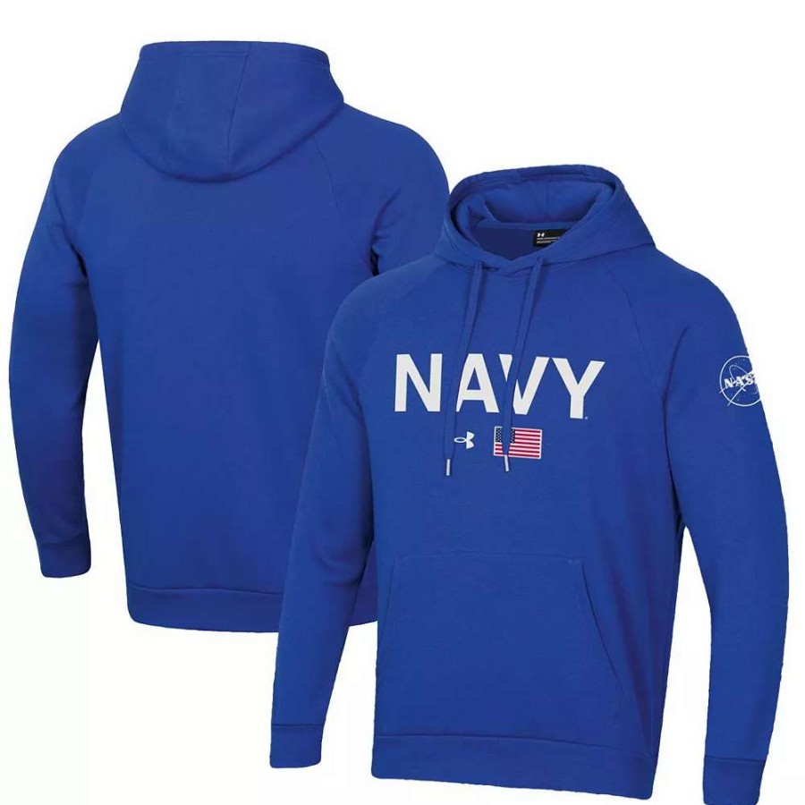 Tops * | Men'S Under Armour Royal Navy Midshipmen 2022 Special Games All Day Pullover Hoodie