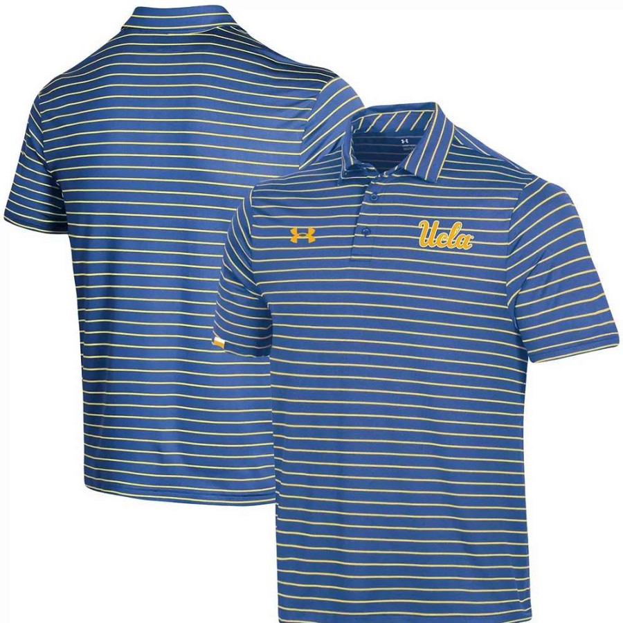 Tops * | Men'S Under Armour Blue Ucla Bruins Early Season Coaches Sideline Polo