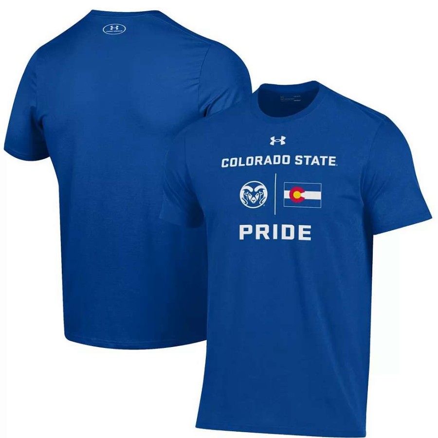 Tops * | Men'S Under Armour Royal Colorado State Rams Pride T-Shirt