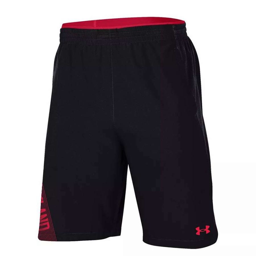 Bottoms * | Men'S Under Armour Black Maryland Terrapins 2021 Sideline Woven Shorts