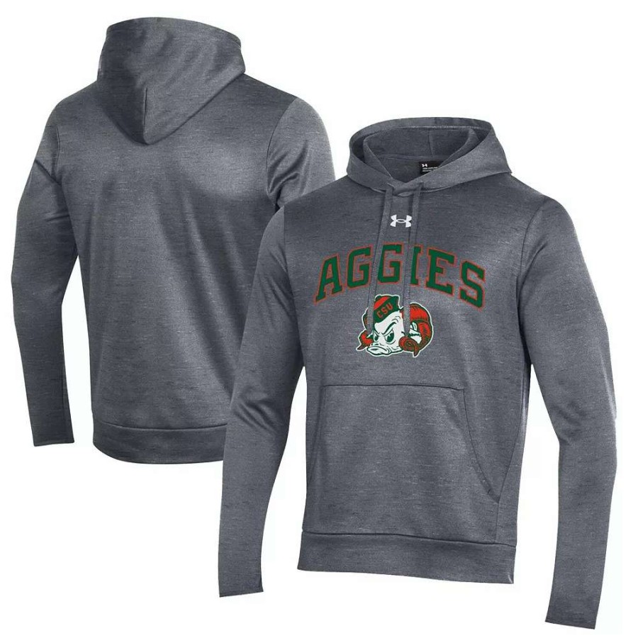 Tops * | Men'S Under Armour Gray Colorado State Rams 2022 Aggie Day Pullover Hoodie