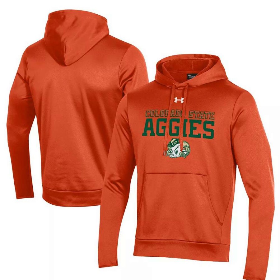 Tops * | Men'S Under Armour Orange Colorado State Rams 2022 Aggie Day Pullover Hoodie