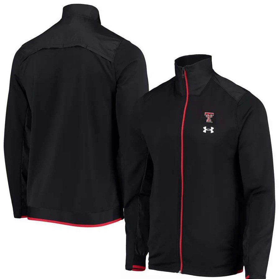 Outerwear * | Men'S Under Armour Black Texas Tech Red Raiders 2021 Sideline Command Full-Zip Jacket