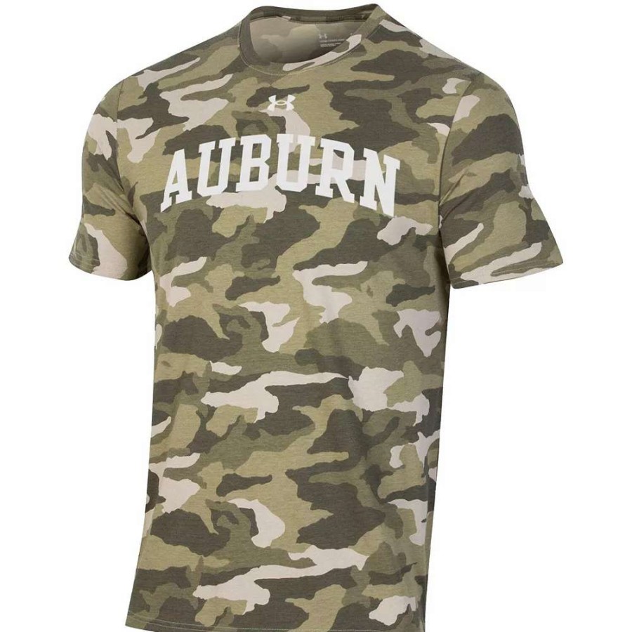 Tops * | Men'S Under Armour Camo Auburn Tigers Neutral T-Shirt