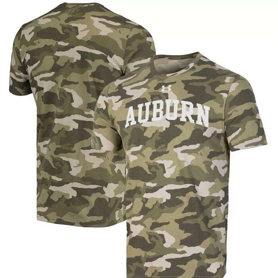 Tops * | Men'S Under Armour Camo Auburn Tigers Neutral T-Shirt