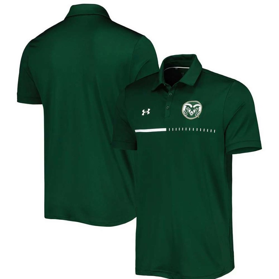 Tops * | Men'S Under Armour Green Colorado State Rams Title Polo