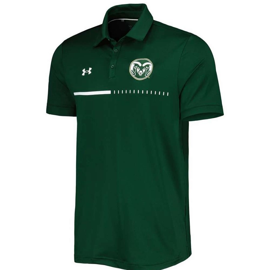 Tops * | Men'S Under Armour Green Colorado State Rams Title Polo