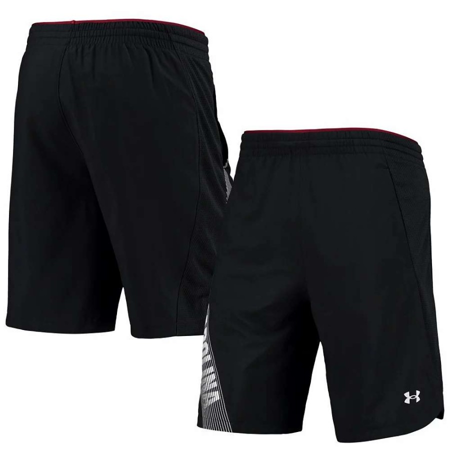 Bottoms * | Men'S Under Armour Black South Carolina Gamecocks 2021 Sideline Woven Shorts