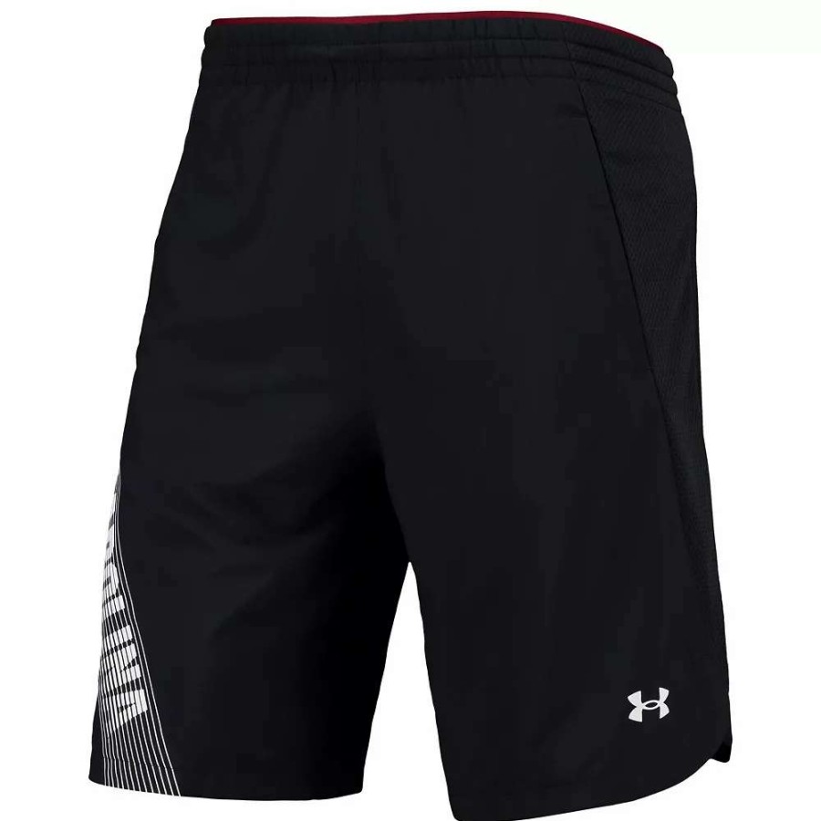 Bottoms * | Men'S Under Armour Black South Carolina Gamecocks 2021 Sideline Woven Shorts