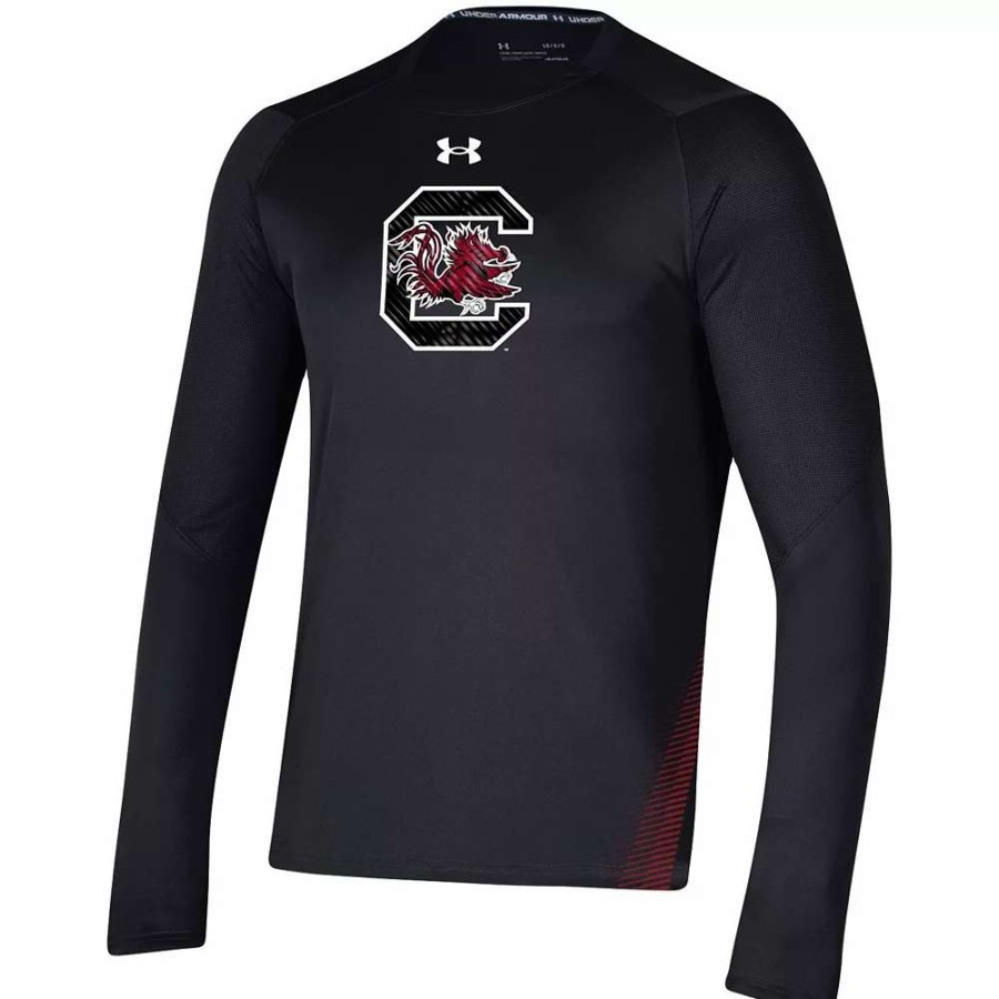 Tops * | Men'S Under Armour Black South Carolina Gamecocks 2021 Sideline Training Performance Long Sleeve T-Shirt