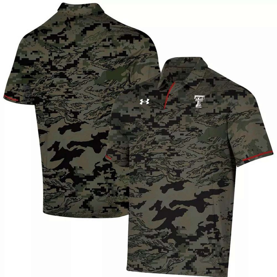 Tops * | Men'S Under Armour Camo Texas Tech Red Raiders Freedom Polo