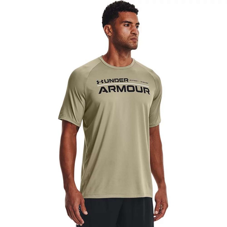 Tops * | Big & Tall Under Armour Wordmark Tech 2.0 Tee