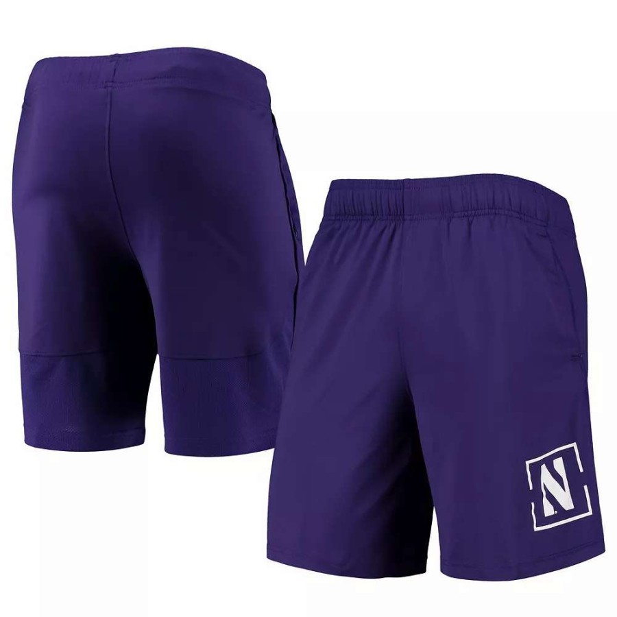 Bottoms * | Men'S Under Armour Purple Northwestern Wildcats Mesh Raid Performance Shorts