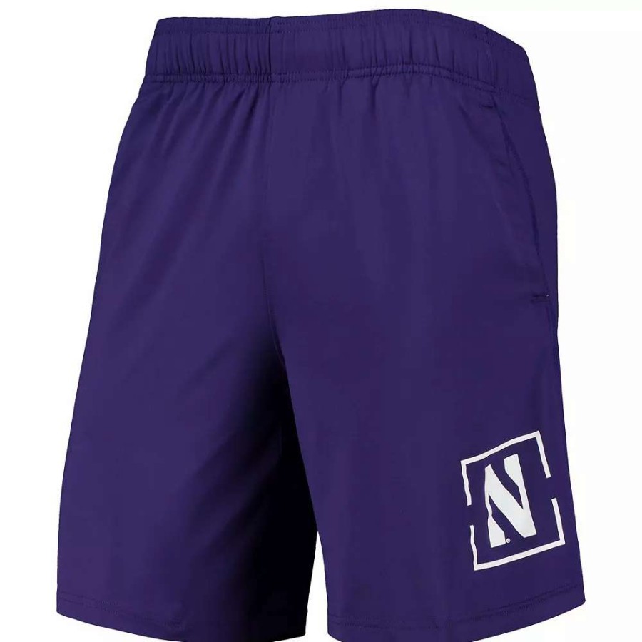 Bottoms * | Men'S Under Armour Purple Northwestern Wildcats Mesh Raid Performance Shorts