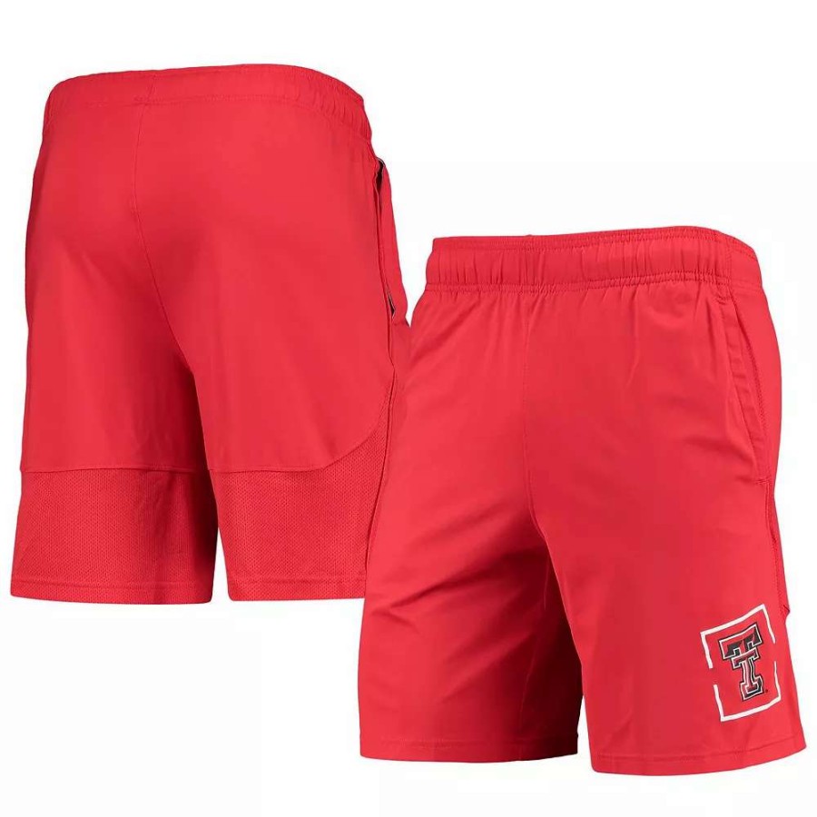 Bottoms * | Men'S Under Armour Red Texas Tech Red Raiders Mesh Raid Performance Shorts