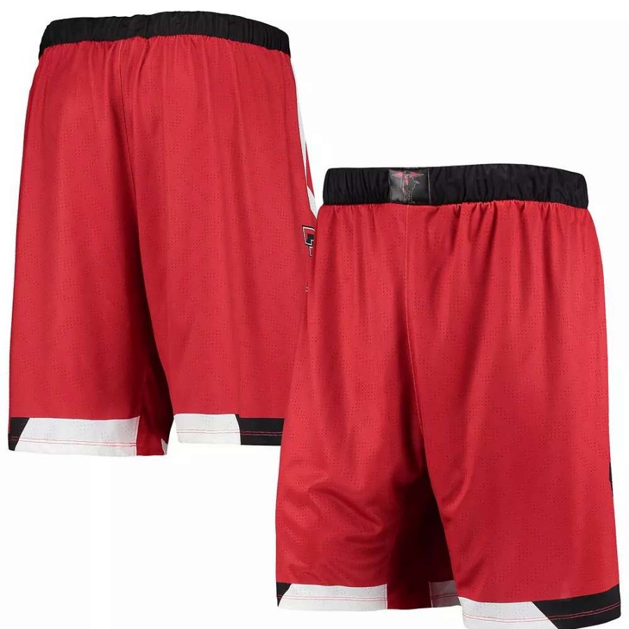 Bottoms * | Men'S Under Armour Red Texas Tech Red Raiders Team Replica Basketball Shorts