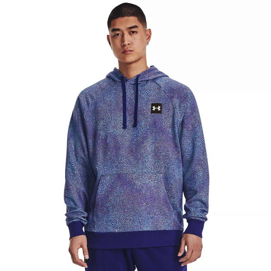 Tops * | Men'S Under Armour Ua Rival Fleece Printed Hoodie