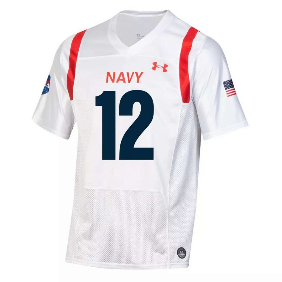 Tops * | Men'S Under Armour White Navy Midshipmen 2022 Special Games Replica Jersey