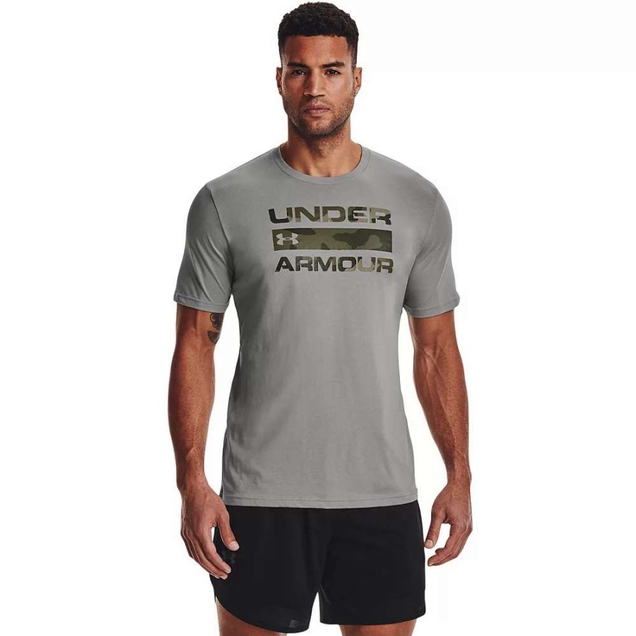 Tops * | Big & Tall Under Armour Men'S Stacked Logo Fill Tee