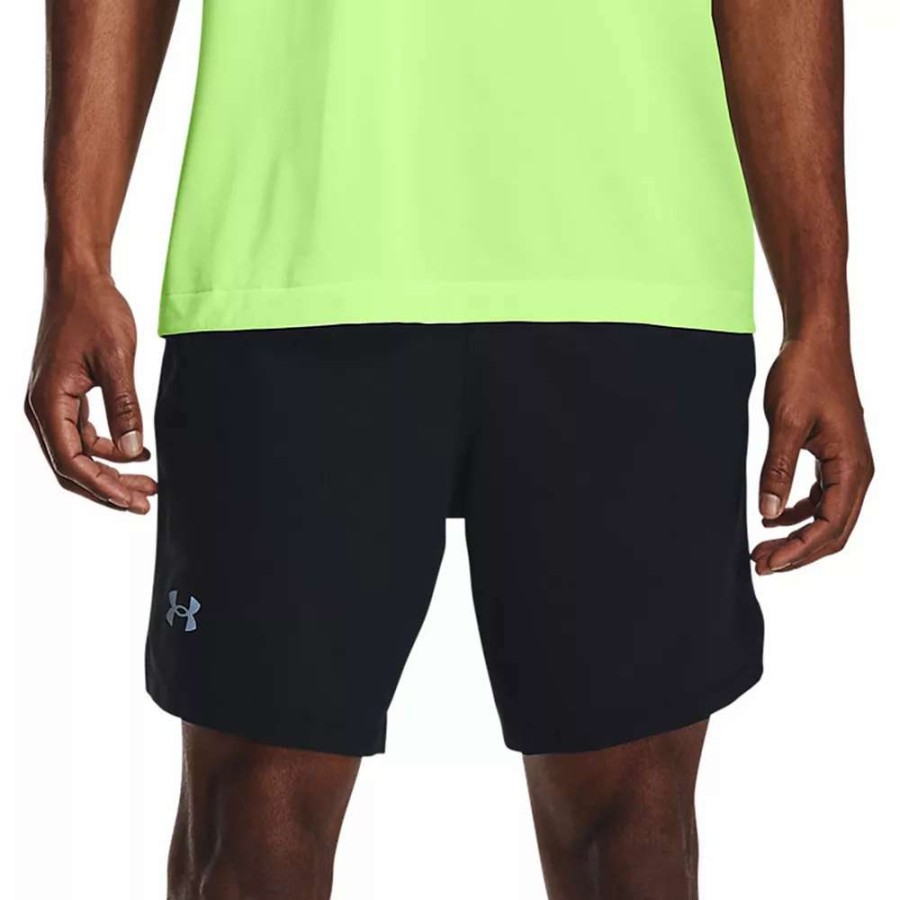 Bottoms * | Big & Tall Under Armour Launch 2-In-1 Running Shorts Black