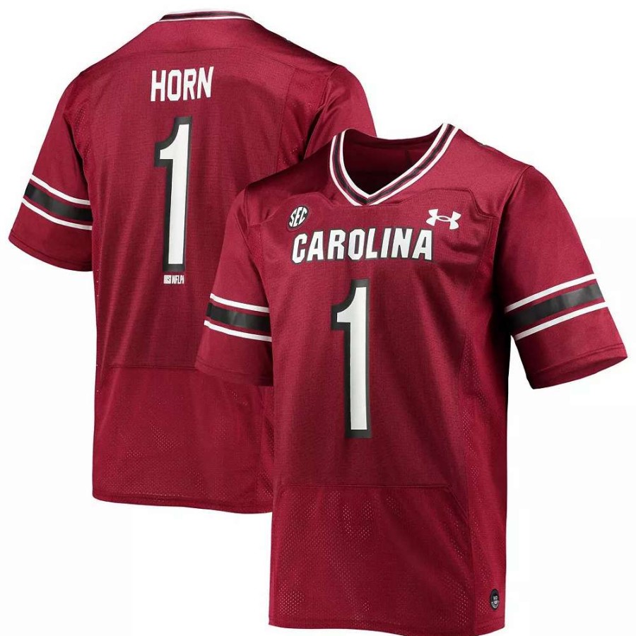 Tops * | Men'S Under Armour Jaycee Horn Garnet South Carolina Gamecocks Replica Alumni Jersey